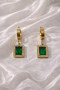 Women's Green Stone Gold Color Steel Hürrem Earrings