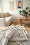 Set of 6 Beige Linen Tassels (WITH WOODEN BUCKLE) Napkin Set - 3