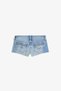 Kısa denim mini şort - 6