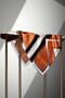 100% twill silk textured and geometric patterned black - taba colored 90x90 scarf sewing method: hand stitching - 4