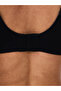 Women's Stitch-Free Bra with Removable Round Cups Laser Cut Invisible Bra Black - 9288 - 4