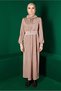 ELASTIC DRESS WITH WAIST AND CUFFS 43327