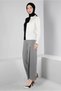 COLLAR TIE TWO COLOR KNITWEAR SWEATER 43187 - 4
