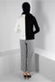 COLLAR TIE TWO COLOR KNITWEAR SWEATER 43187 - 5
