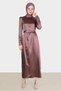 Belted Satin Dress 42527