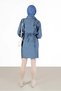 TUNIC 42390 WITH RIFFLED SIDE BINDING DETAIL - 3