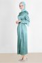 Belted Satin Dress 42527 - 2