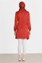 TIE-DETAIL TUNIC WITH ZIPPER ON THE BACK 42585 - 4