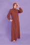 Ribbed Detail Zippered Coat 10356 - 2