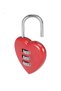 Love Heart Combination Mini Padlock Safety Lock Children Girls Gift Red - 2