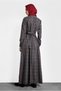 Plaid Buttoned Dress 40370 - 3