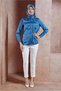 Satin Blouse with Flower Detail 44632 - 2