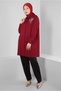 SHIRT COLLAR STONE DETAIL TUNIC 20233 - 2