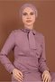 Embroidered Collar Tie Dress 40330