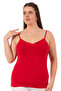 Özkan 2040 5 Pack Women's Viscose Satin Collar Flexible Comfortable Soft Thin Strap Tank Top - 7