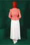 Flowered Blouse with Elasticated Waist and Sleeves 42888 - 3