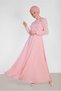 Fluffy and Stone Detailed Dress 4996 - 2
