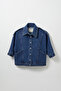 Nova İndigo Denim Ceket - 5