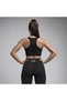 Black Women's Yoga Pilates Set – Gold Printed Sports Top and Leggings with 100% Polyamide Fabric - 2