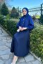 تنورة نسائية أساسية عالية الخصر مطوية فضفاضة طويلة - 3