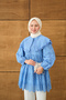 Blue Lace Baby Collar Shirt - 3