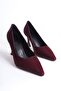 Cordelia Premium Burgundy Satin Stiletto 7 cm