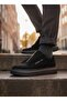 Ba0310 Thick Suede High Sole Zippered Black Black Men's Shoes - 4