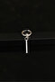 Men's Stainless Steel White Color Dangle Bar Hoop Earrings