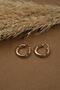 Stainless Steel Yellow Color Thick Hoop Earrings - Tarnish Resistant Unisex