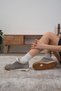 Nova Genuine Suede Gray Color Women's Sports Shoes - 8