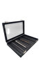 New Glass Covered Imera Leather Fabric Black Color 34 cm / 24 cm Compartmented Necklace-Bracelet Tray - 3