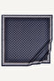 Navy Blue Diamond Tie Pattern Crystal Scarf - 2