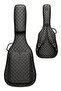 Black Professional Gigbag Classic Guitar Case-Bag-Quilted Faux Leather - 2