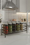 Bathroom Kitchen Organizer Black Metal Spice Rack Stand over Sink Bathroom Organizer