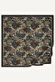 Toprak Night Flower Patterned Muslin Scarf - 2
