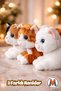 Plush Cat with Sound 30 cm – White Soft Plush Toy, Sleeping and Playmate - 7