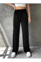 Women's Black Velvet Sweatpants