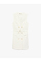 Double-Breasted Collar Sleeveless Mini Jacket Dress with Metal Accessories and Belt - 2