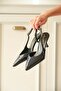 Women's Eleni Thin Heeled Shoes - Navy Blue-Patent Leather - 4