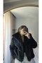 Women's Zr Model Lined Premium Faux Fur Jacket - 5