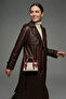 Coris Scarf Handle Mini Size Crossbody Bag Cream-Burgundy - 7