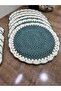 Hand Knitted Placemats / American Service / Plate and Cup Coasters Set of 12 - 3