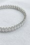 Waterway Model Zircon Stone Stainless Steel Silver Color Women's Bracelet - 6