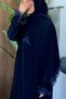 Self-Wrapped Prayer Dress Navy Blue - 2
