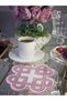 2-Pack Pink Infinite Love Celtic Knot Design Modern Cocktail Coffee Presentation Napkin 15cm - 2