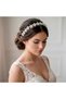 Stylish and Elegant Wedding and Engagement Bridal Crown and Hair Accessory with Completely Handmade Crystal Stones - 3