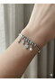 Romantic White Heart & Pearl Detailed Dangle Bracelet - 3
