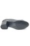 Scoop Genuine Leather Ribbon Detailed Women's Heeled Shoes Black - 6