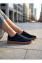 122230028 Jessi Leather Unisex Sneaker Shoes Dark Blue - 2