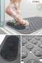 Bathroom and Shower Anti-Slip Mat with Suction Cups for Shower Cabin Bathtub Suction Cup Bath Mat 35X69 cm - 3